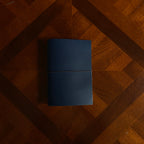 A5 Bifold Night Blue Dream Journal Top Grain