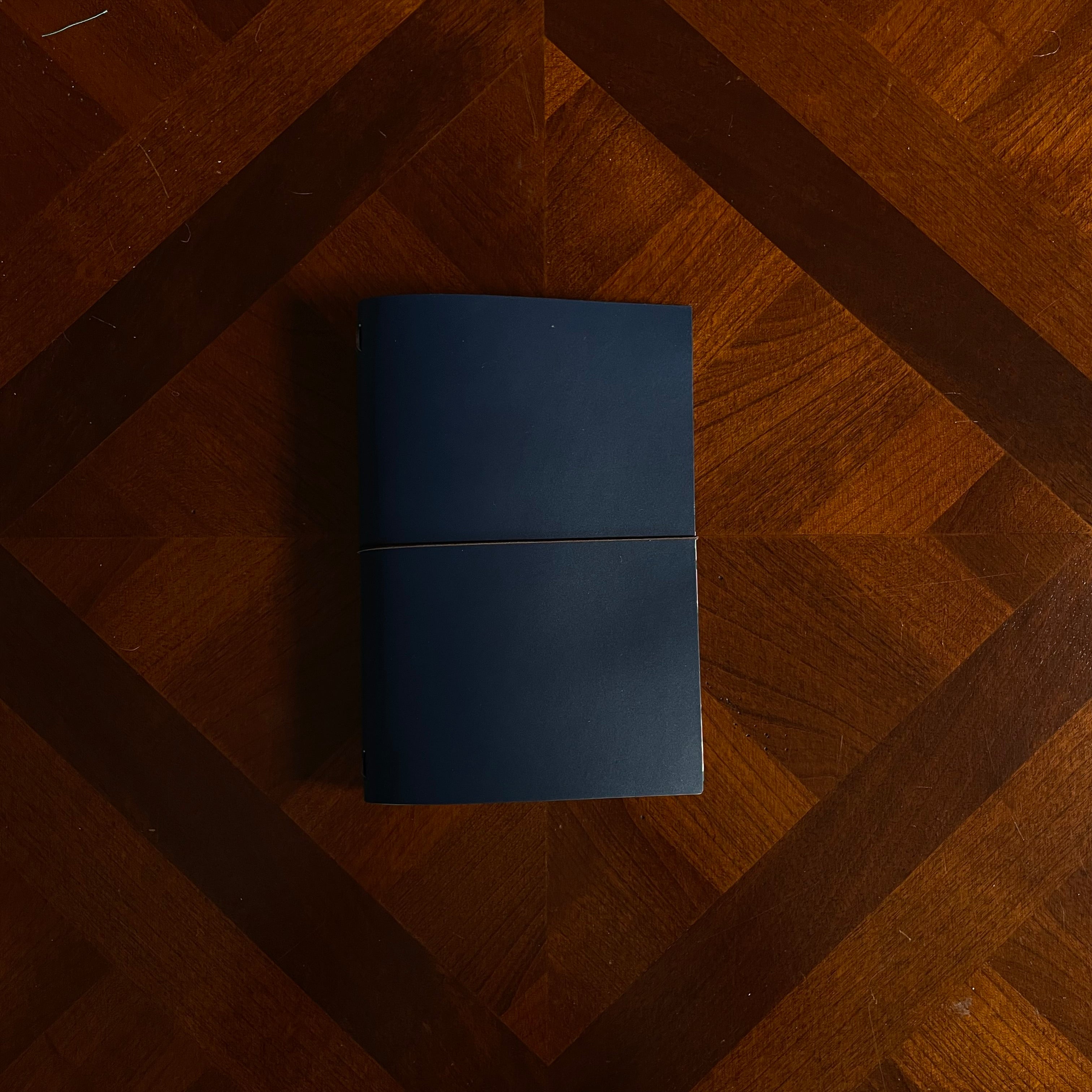 A5 Bifold Night Blue Dream Journal Top Grain (Copy)