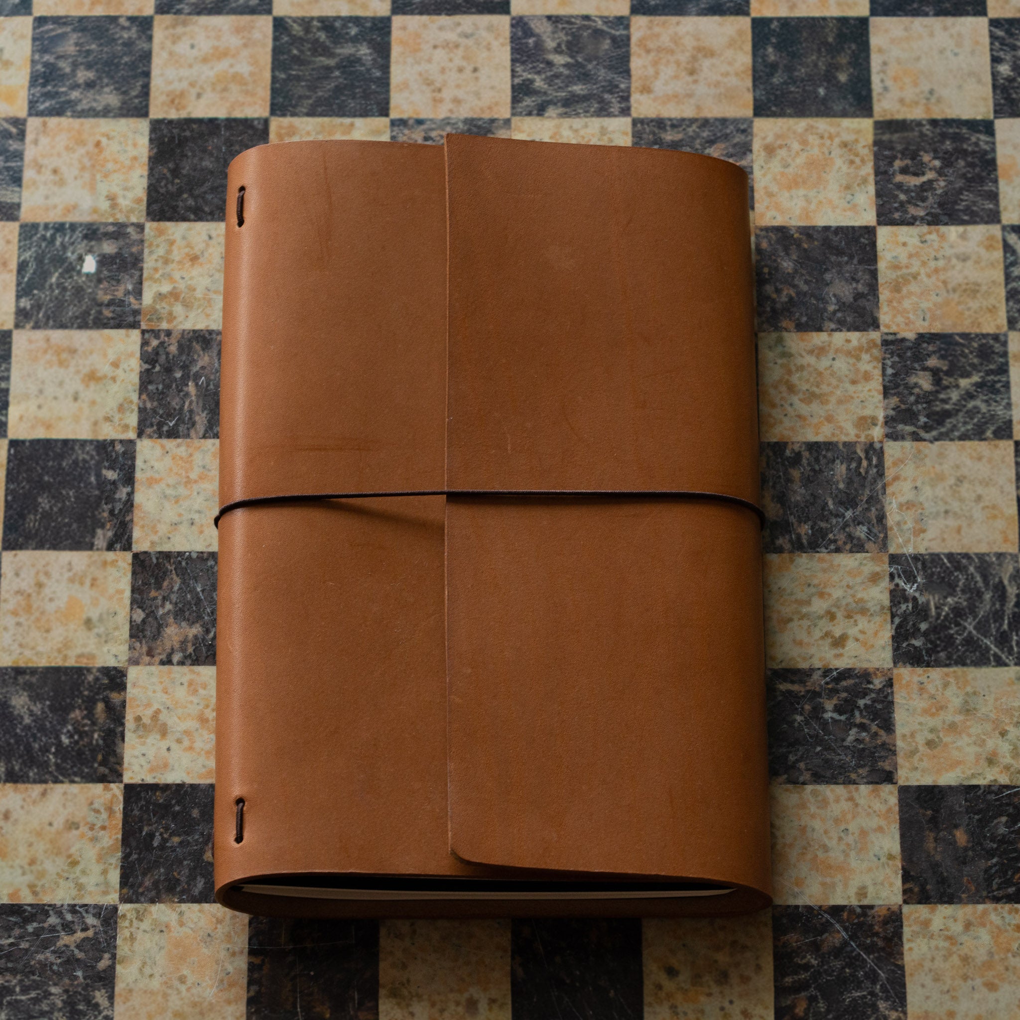 A5 Trifold Caramel Dream Journal Full Grain