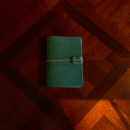 A5 Bifold Fern Green Dream Journal Top Grain
