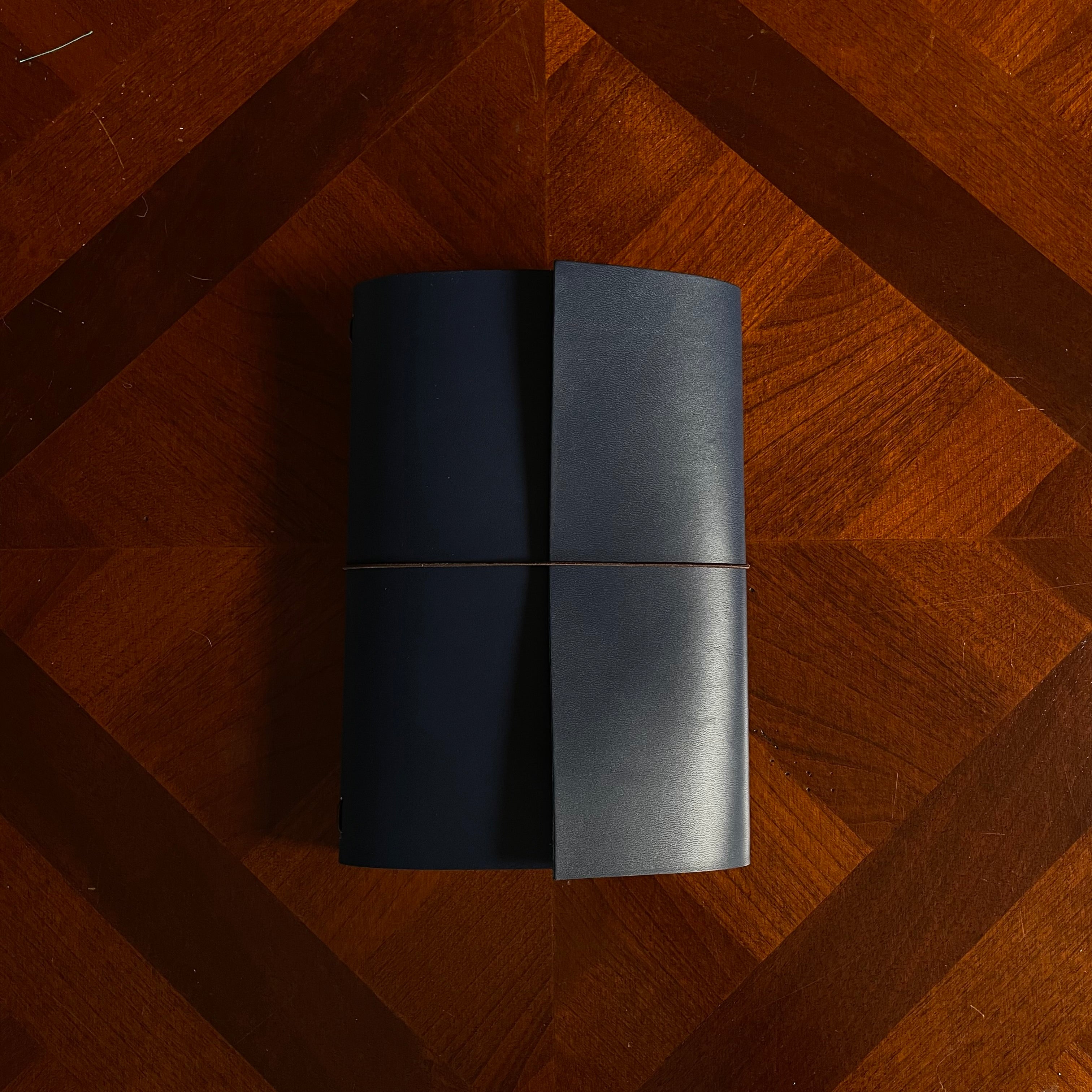 A5 Trifold Night Blue Dream Journal Top Grain (Copy)