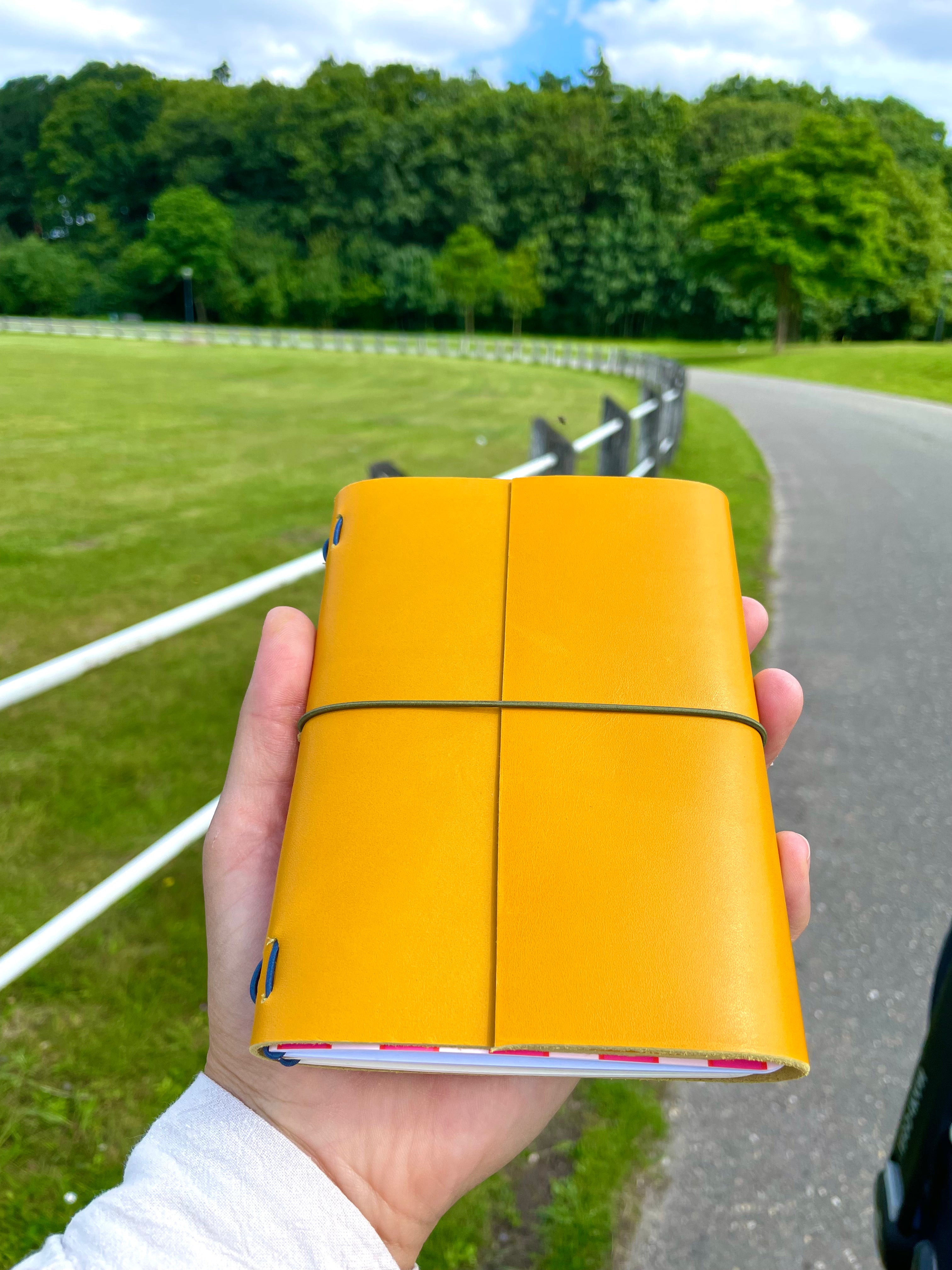 A6 Trifold Dream Journal Top Grain Leather
