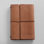 A5 Trifold Caramel Dream Journal Full Grain