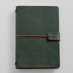 A5 Bifold Fern Green Dream Journal Top Grain