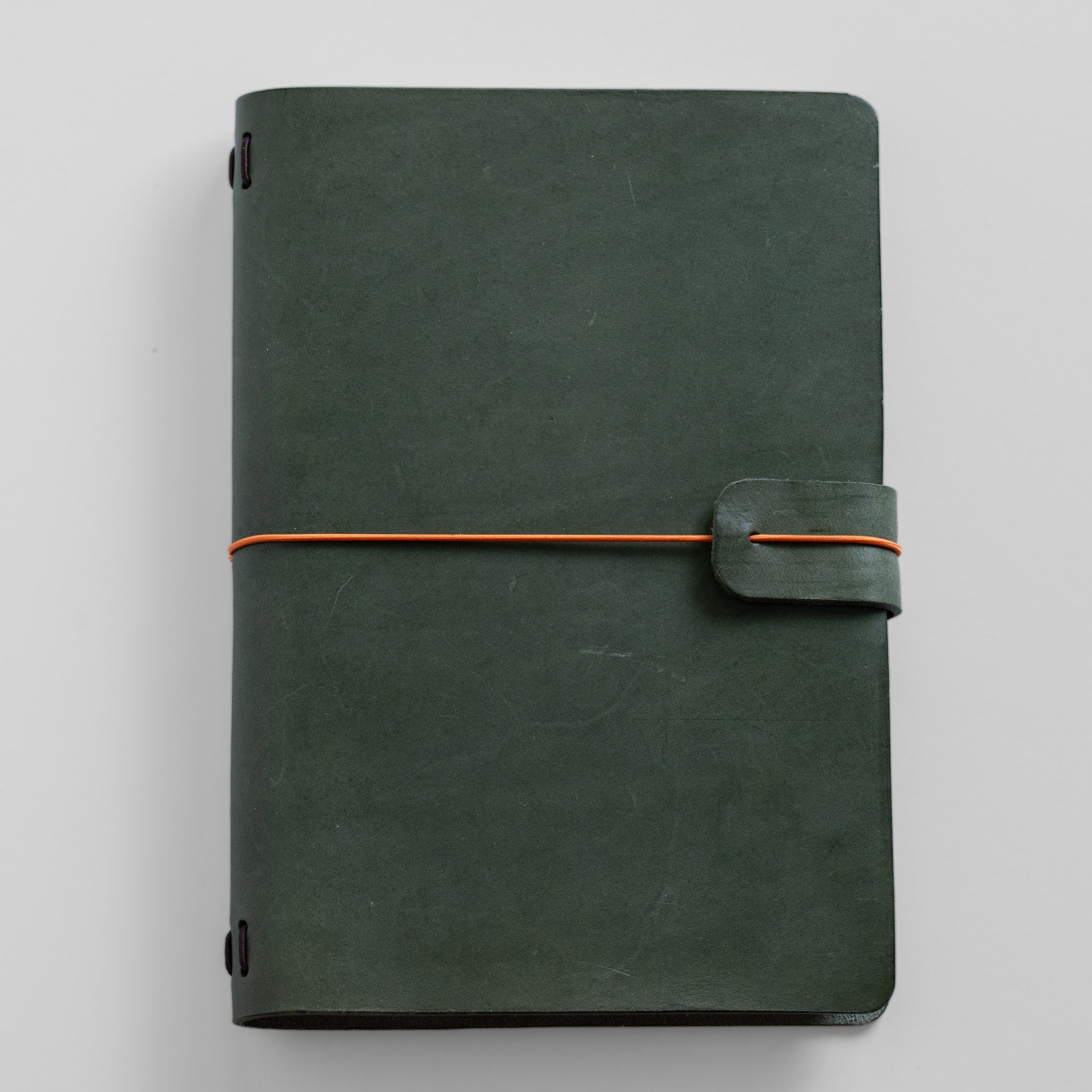 A5 Bifold Fern Green Dream Journal Top Grain