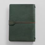 A5 Bifold Fern Green Dream Journal Top Grain