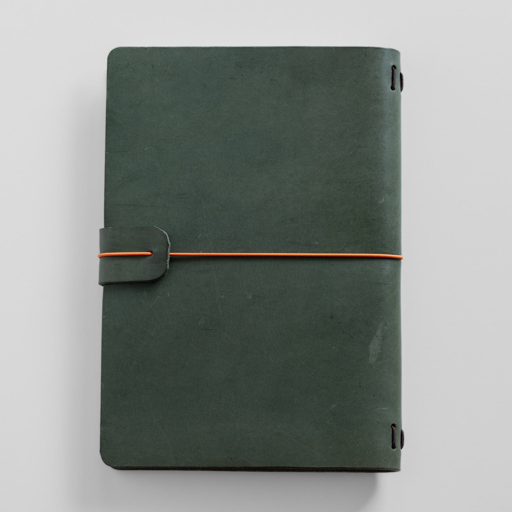 A5 Bifold Fern Green Dream Journal Top Grain